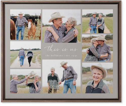 Gallery Around Text Wall Art, Walnut, Single piece, Canvas, 20x24, Multicolor, multi