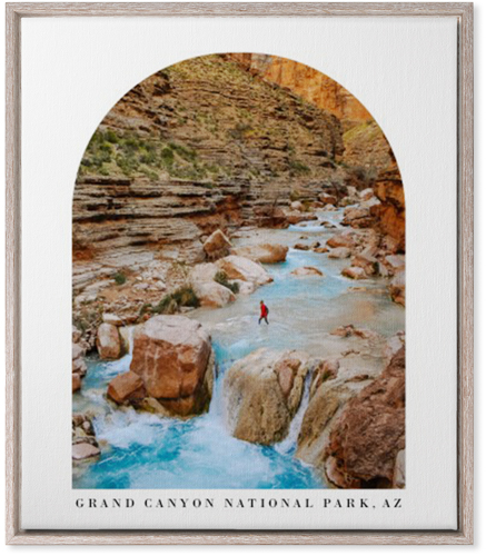 Archway View Wall Art, Rustic, Single piece, Canvas, 20x24, White, white