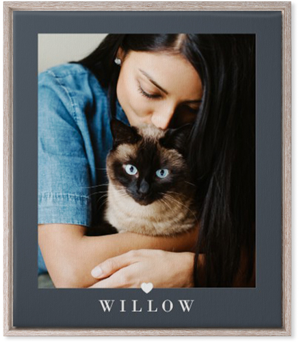 My Heart Wall Art, Rustic, Single piece, Canvas, 20x24, Gray, gray