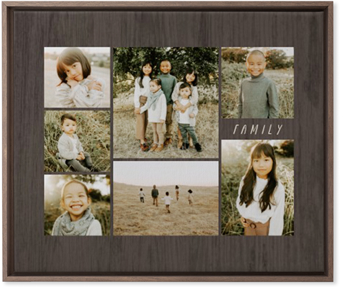 Lucky Seven Wall Art, Walnut, Single piece, Canvas, 20x24, Multicolor