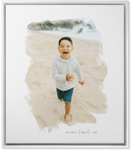 Brushstrokes Portrait Wall Art, White, Single piece, Canvas, 20x24, White