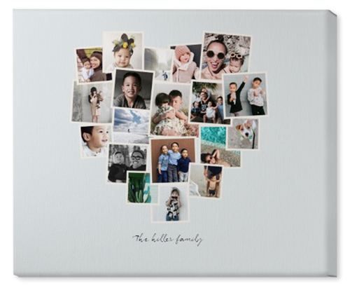 Heart Strings Wall Art, No Frame, Single piece, Canvas, 20x24, Gray, air