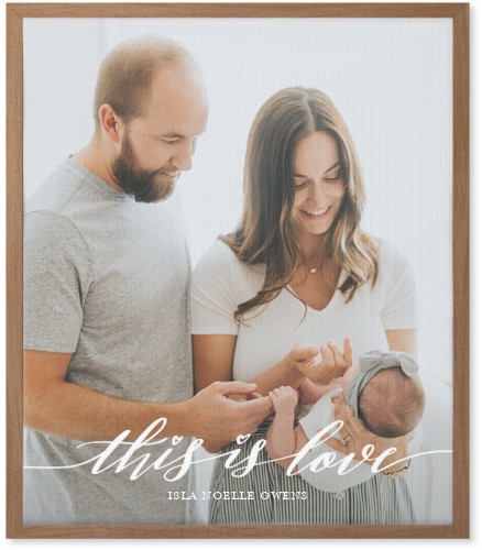 Love Is Portrait Wall Art, Natural, Single piece, Canvas, 20x24, White, white