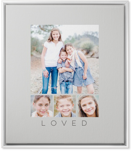 Gray And White Canvas Wall Art
