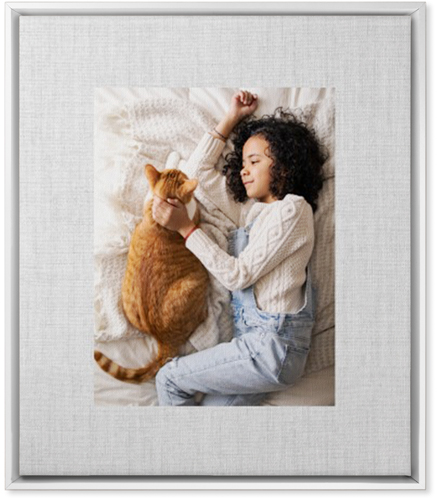 Full Frame One Wall Art, White, Single piece, Canvas, 20x24, White, white