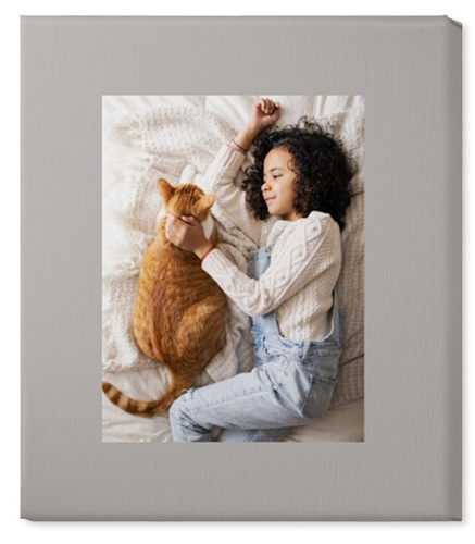 Full Frame One Wall Art, No Frame, Single piece, Canvas, 20x24, Gray, stone