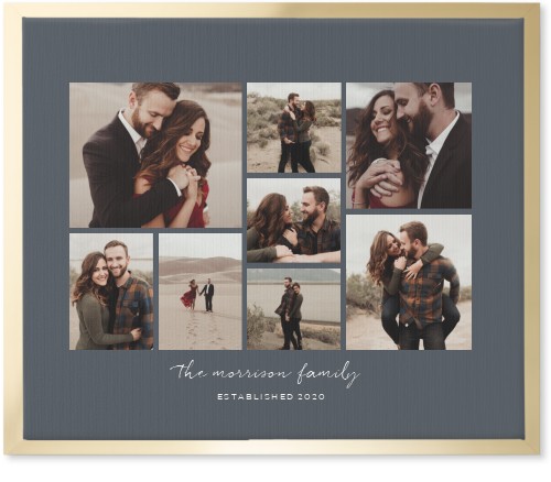 Pieces of Eight Wall Art, Gold, Single piece, Canvas, 20x24, Gray, gray