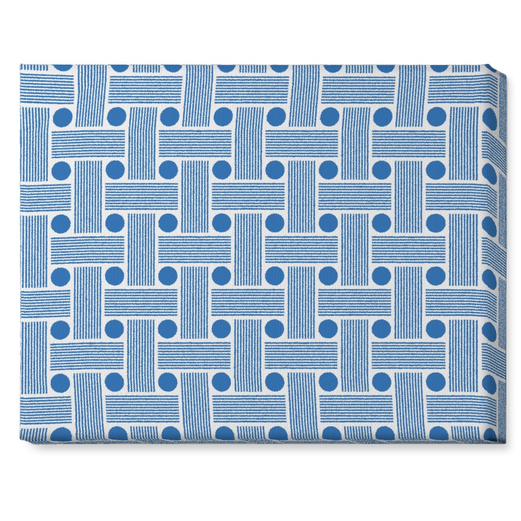 Beams - Blue Wall Art, No Frame, Single piece, Canvas, 16x20, Blue