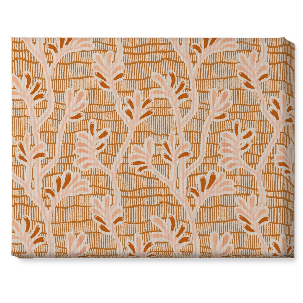 Kangaroo Paw - Floral Wall Art, No Frame, Single piece, Canvas, 16x20, Pink, Bright Pink