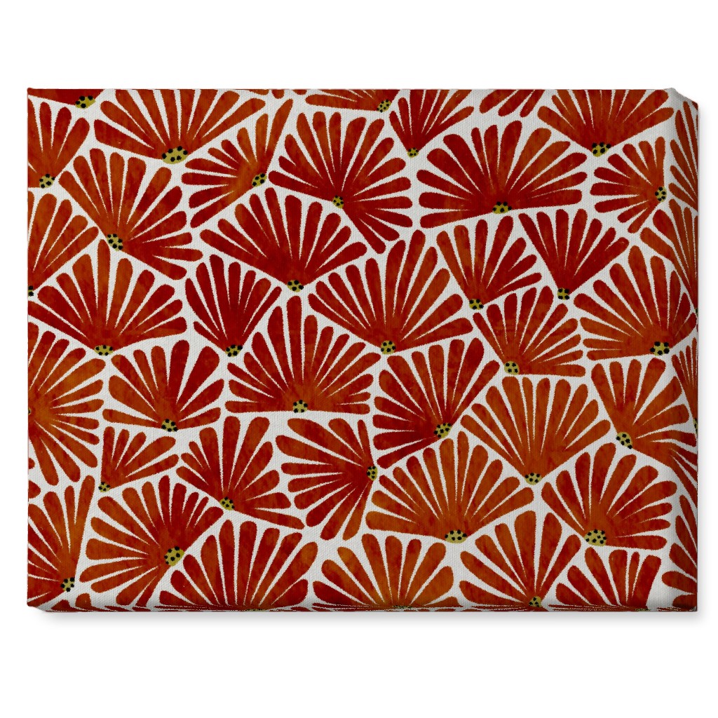 Solie Wall Art, No Frame, Single piece, Canvas, 16x20, Red, Cinnamon