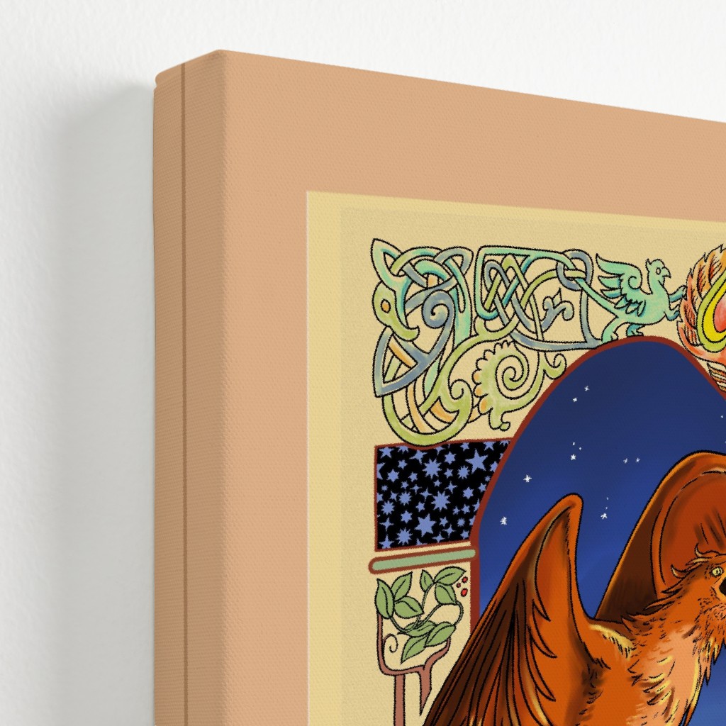 Art Nouveau Golden Phoenix Wall Art Shutterfly