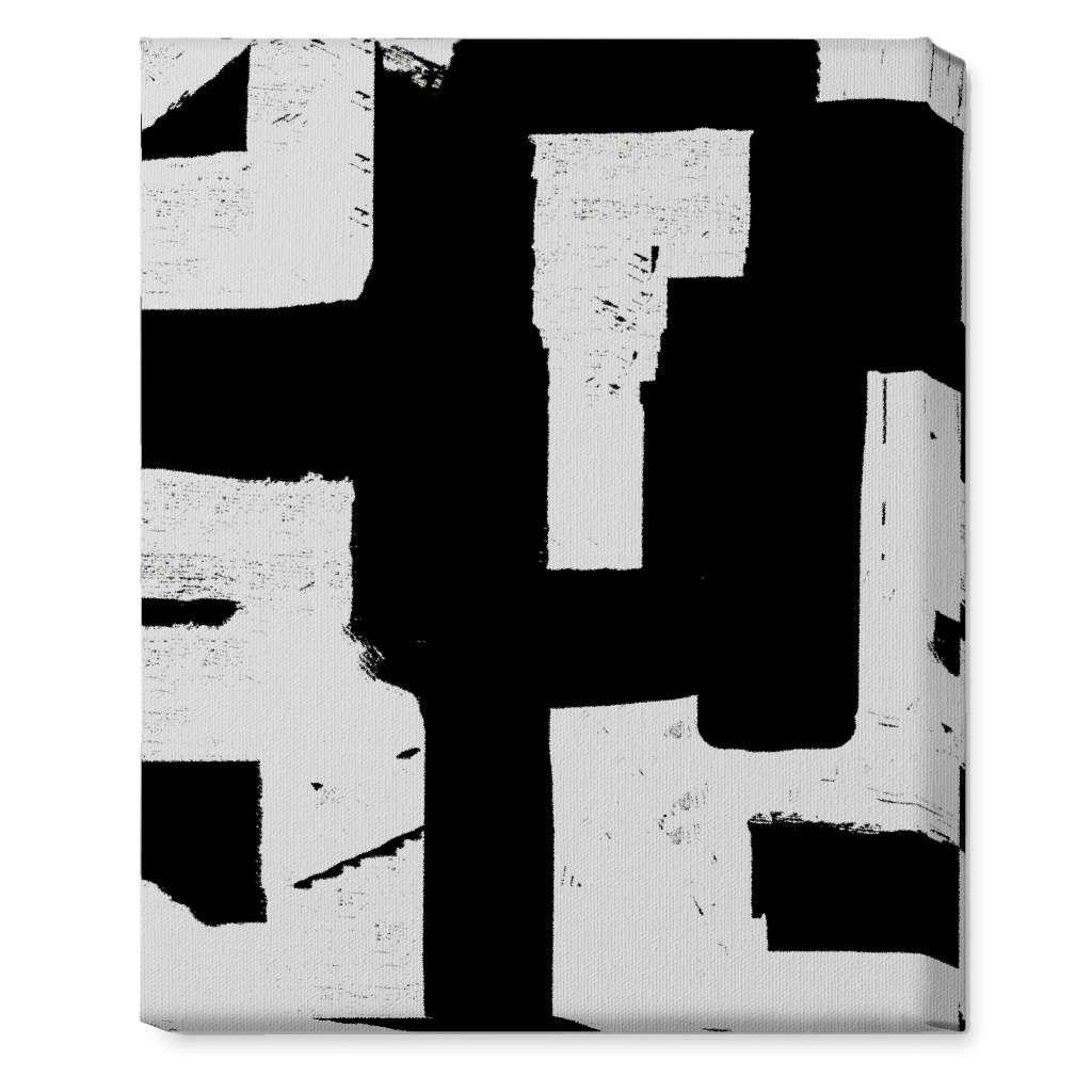 Metropolitan - Neutral Wall Art, No Frame, Single piece, Canvas, 16x20, Black, Black