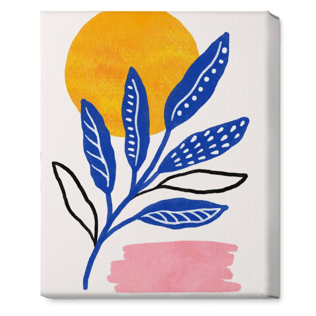 Leaves At Sunset Wall Art, No Frame, Single piece, Canvas, 16x20, Multicolor