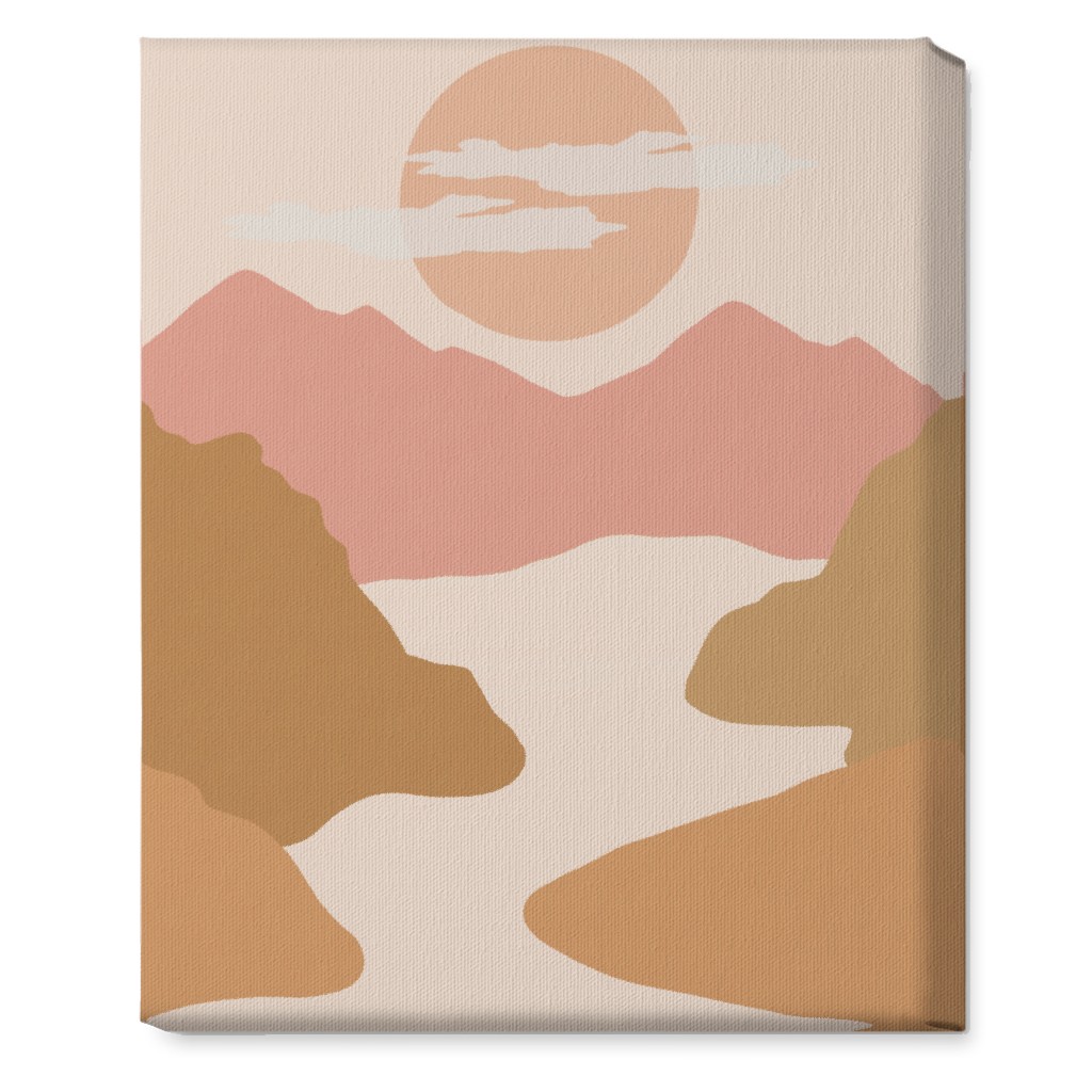 Orange Unframed Wall Art