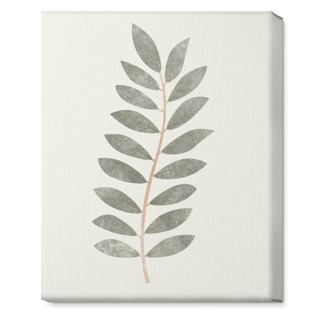 Botanical Leaf Iii Wall Art, No Frame, Single piece, Canvas, 16x20, Green