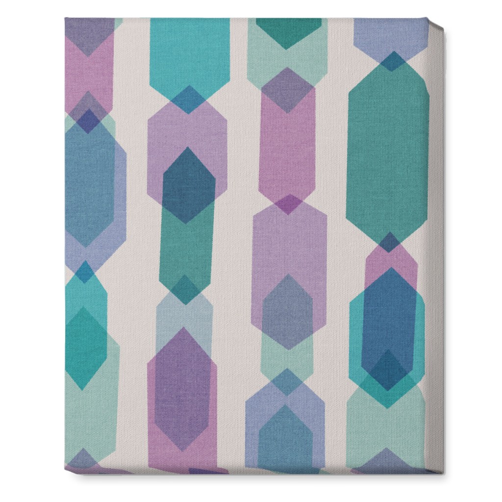 Elements Columns Wall Art, No Frame, Single piece, Canvas, 16x20, Green