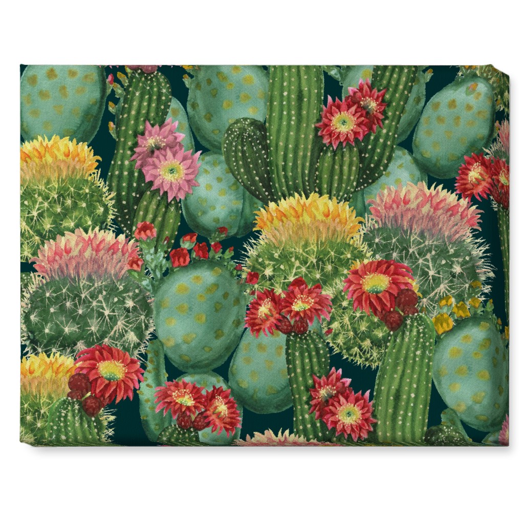 Tropical Cactus Flowers Wall Art | Shutterfly