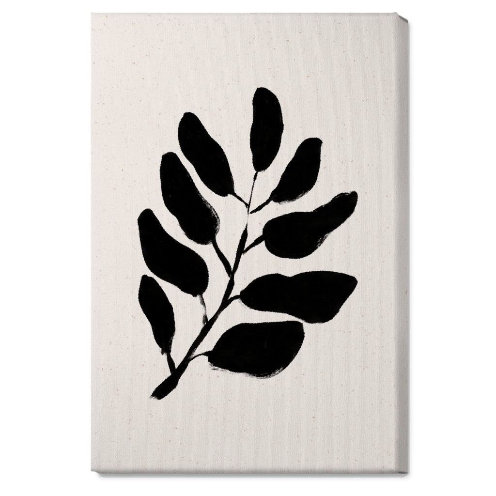 Acryl Leaf - Neutral Wall Art, No Frame, Single piece, Canvas, 20x30, Beige, Pearl