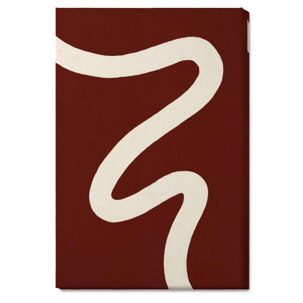 Tangled Brush Strokes Iv Wall Art, No Frame, Single piece, Canvas, 20x30, Red