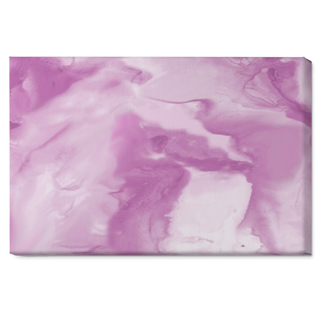 Abstract Watercolor Marble Wall Art, No Frame, Single piece, Canvas, 20x30, Purple, Pansy