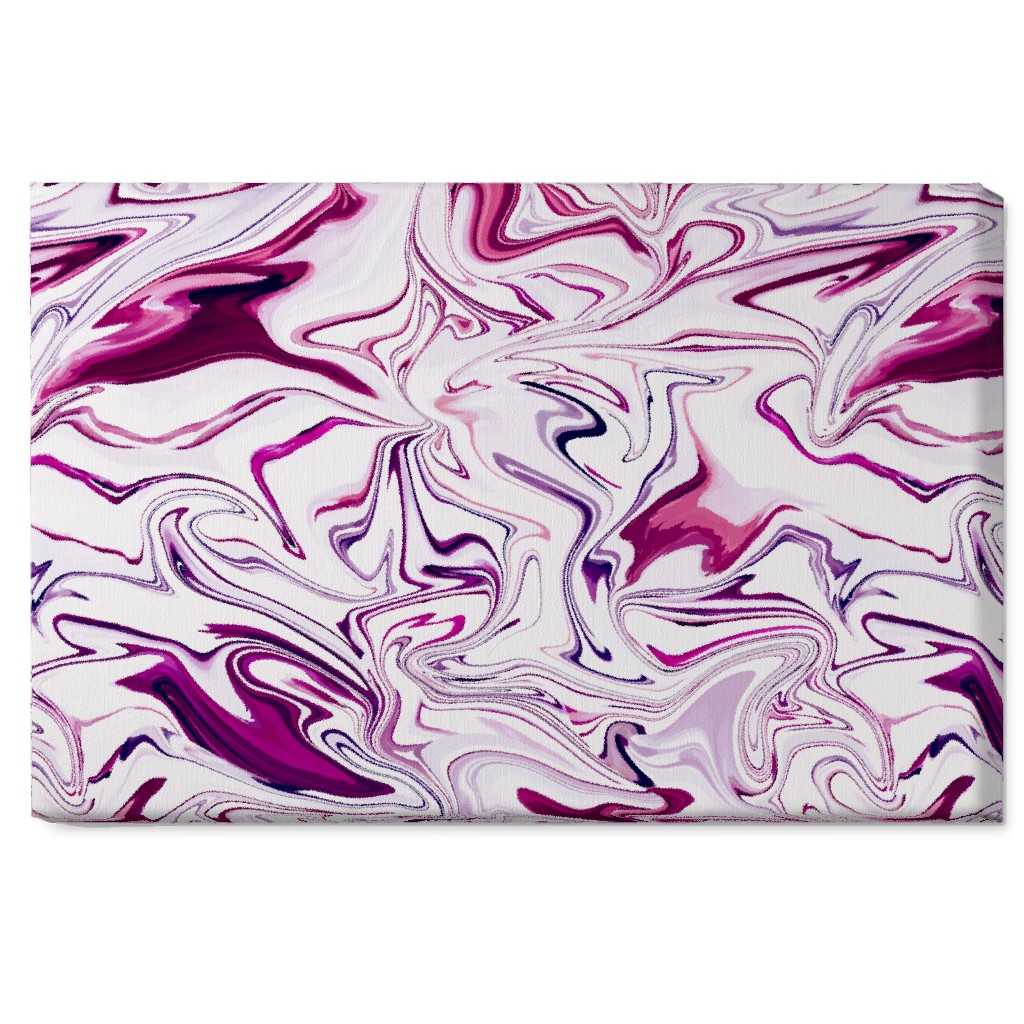 Marble - Mulberry Wall Art, No Frame, Single piece, Canvas, 20x30, Pink, Bright Pink