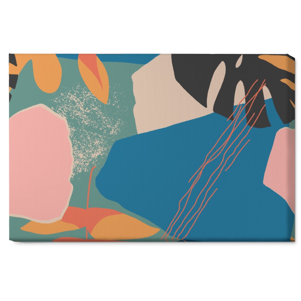 Tropical Garden - Multi Wall Art, No Frame, Single piece, Canvas, 20x30, Multicolor