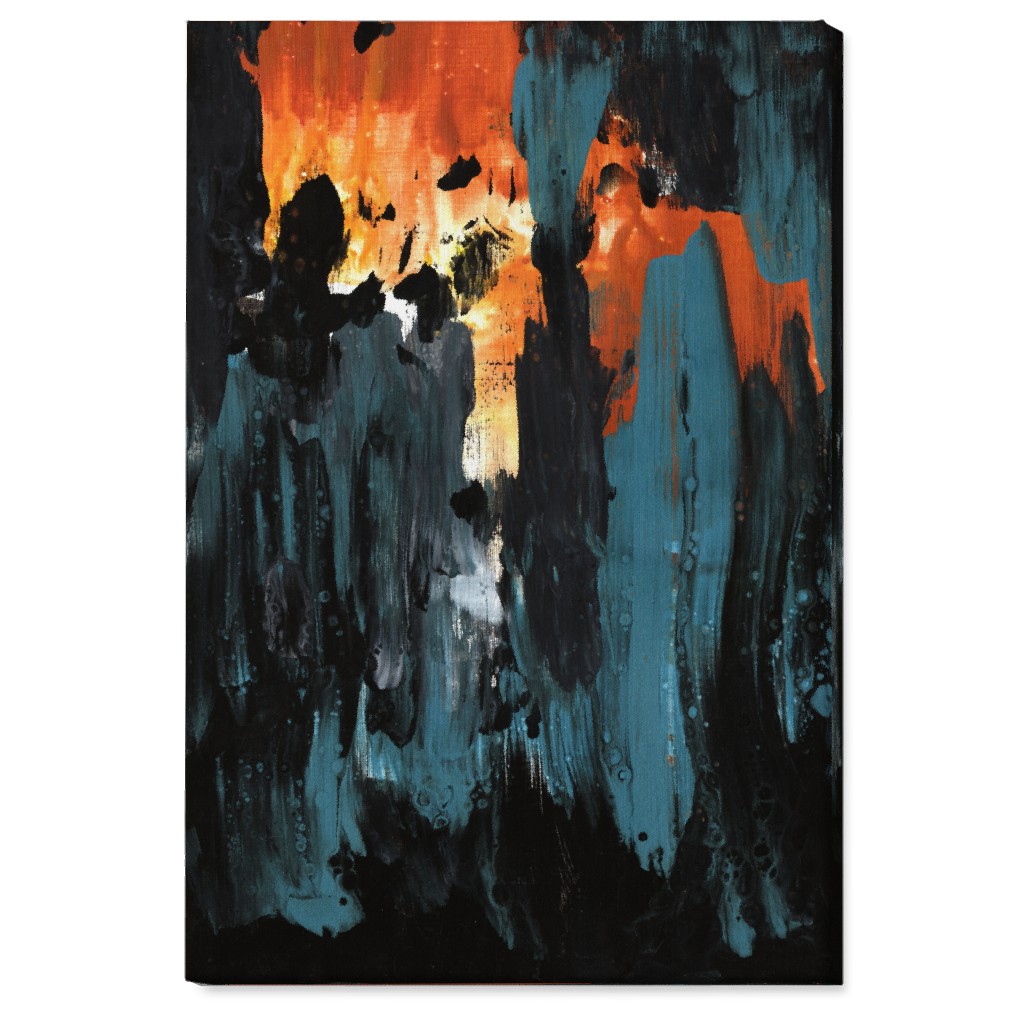 New Dawn - Multi Wall Art, No Frame, Single piece, Canvas, 24x36, Black, Black