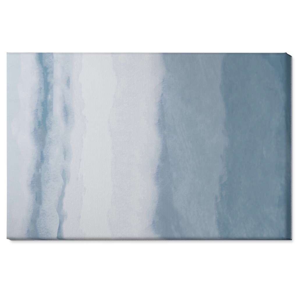 Tranquil Tides - Blue Wall Art, No Frame, Single piece, Canvas, 24x36, Blue