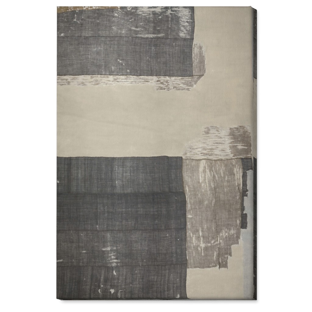 Threads - Gray Wall Art, No Frame, Single piece, Canvas, 24x36, Gray