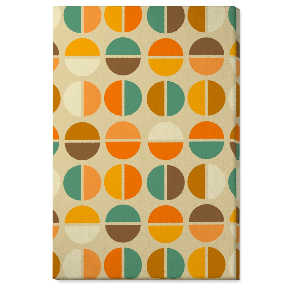 Mod Earths - Multi Wall Art, No Frame, Single piece, Canvas, 24x36, Multicolor