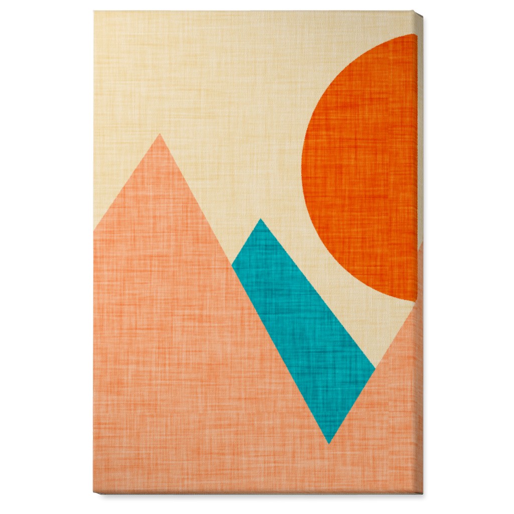 Mountain View - Multi Wall Art, No Frame, Single piece, Canvas, 24x36, Multicolor