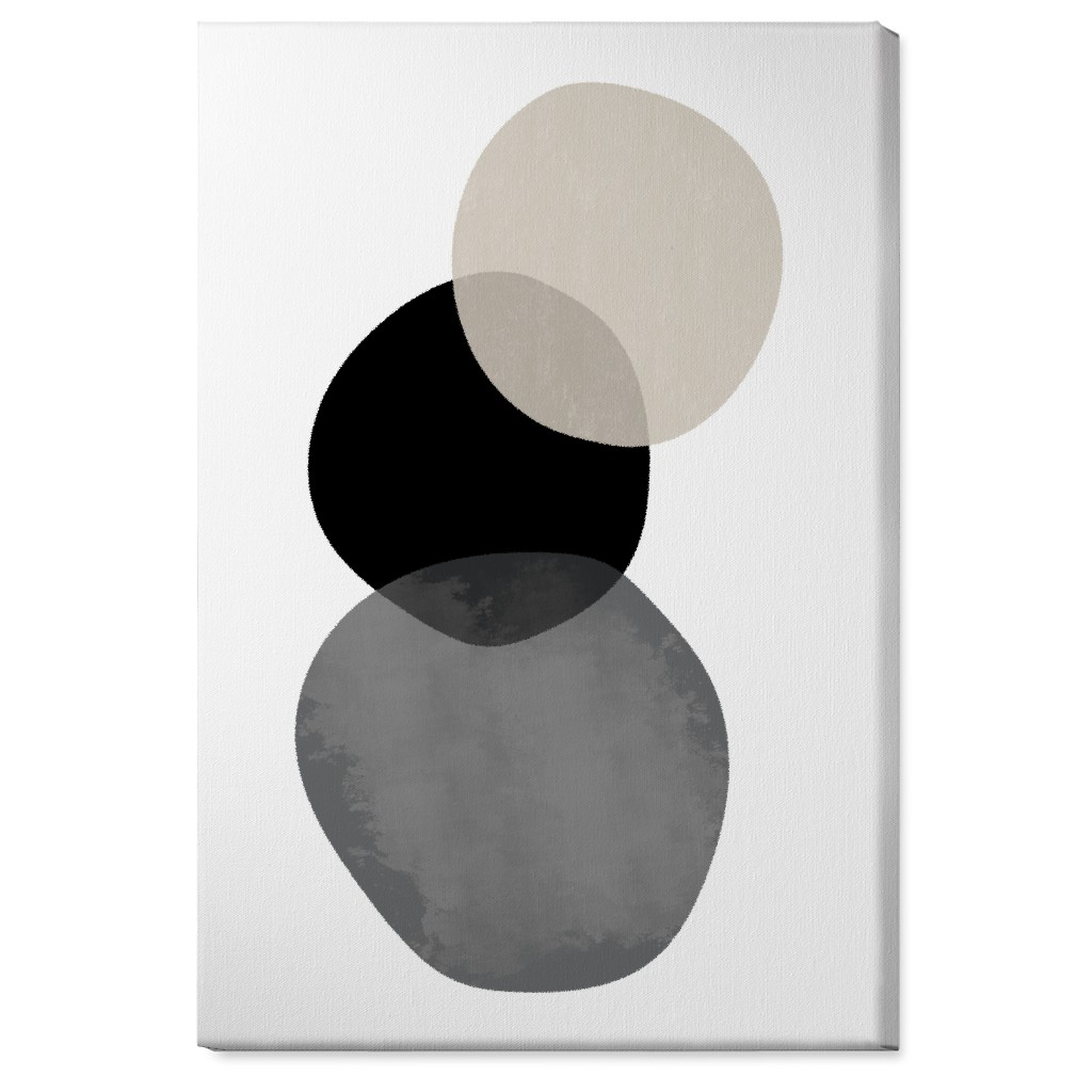 Stones Wall Art, No Frame, Single piece, Canvas, 24x36, Gray