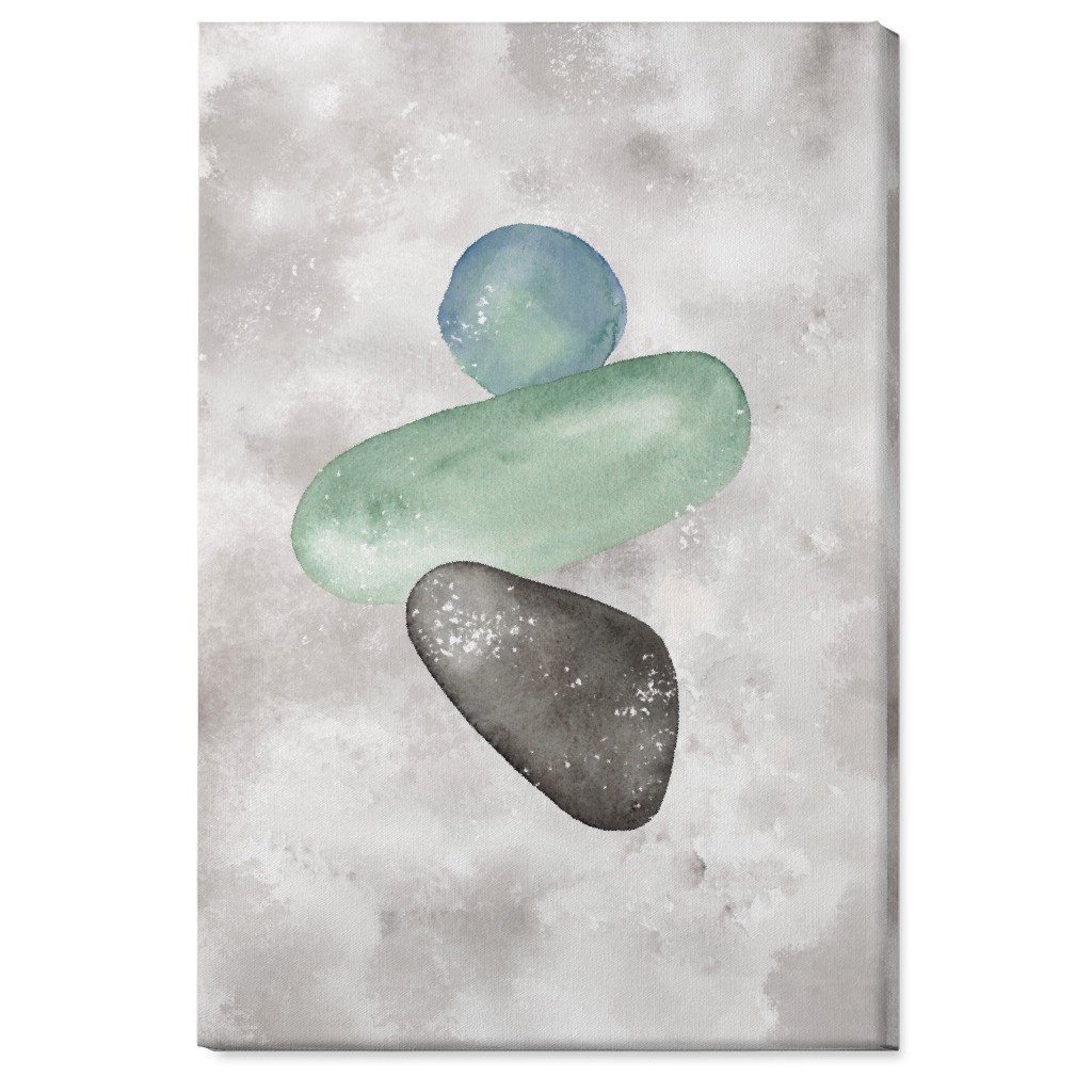 Three Stones Wall Art, No Frame, Single piece, Canvas, 24x36, Multicolor, Julep