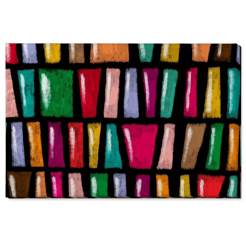Stained Glass Abstract - Multi Wall Art, No Frame, Single piece, Canvas, 24x36, Multicolor