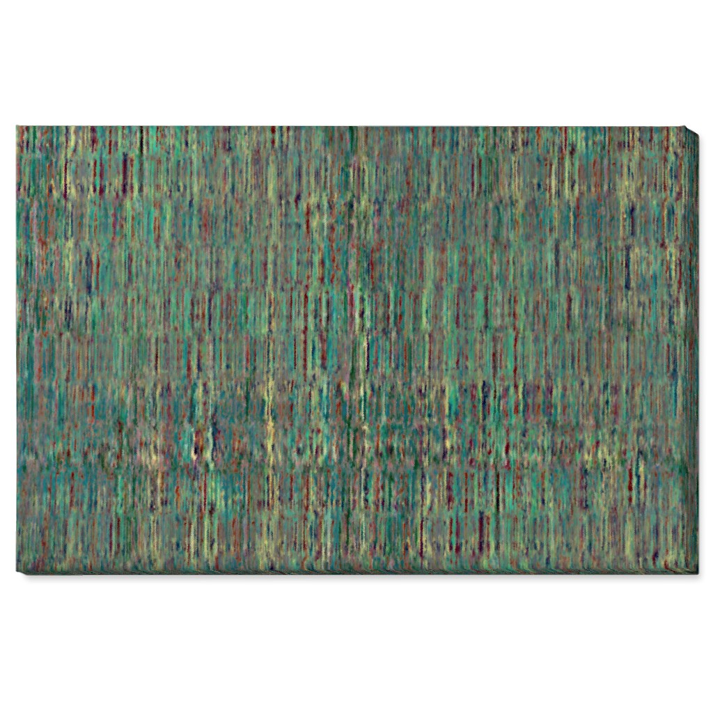String Theory - Green Wall Art, No Frame, Single piece, Canvas, 24x36, Green, Classic Green