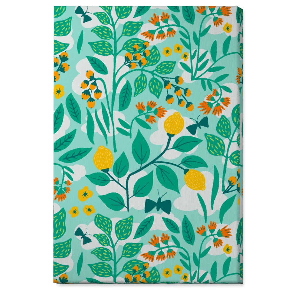 Color Garden - Green Wall Art, No Frame, Single piece, Canvas, 24x36, Green