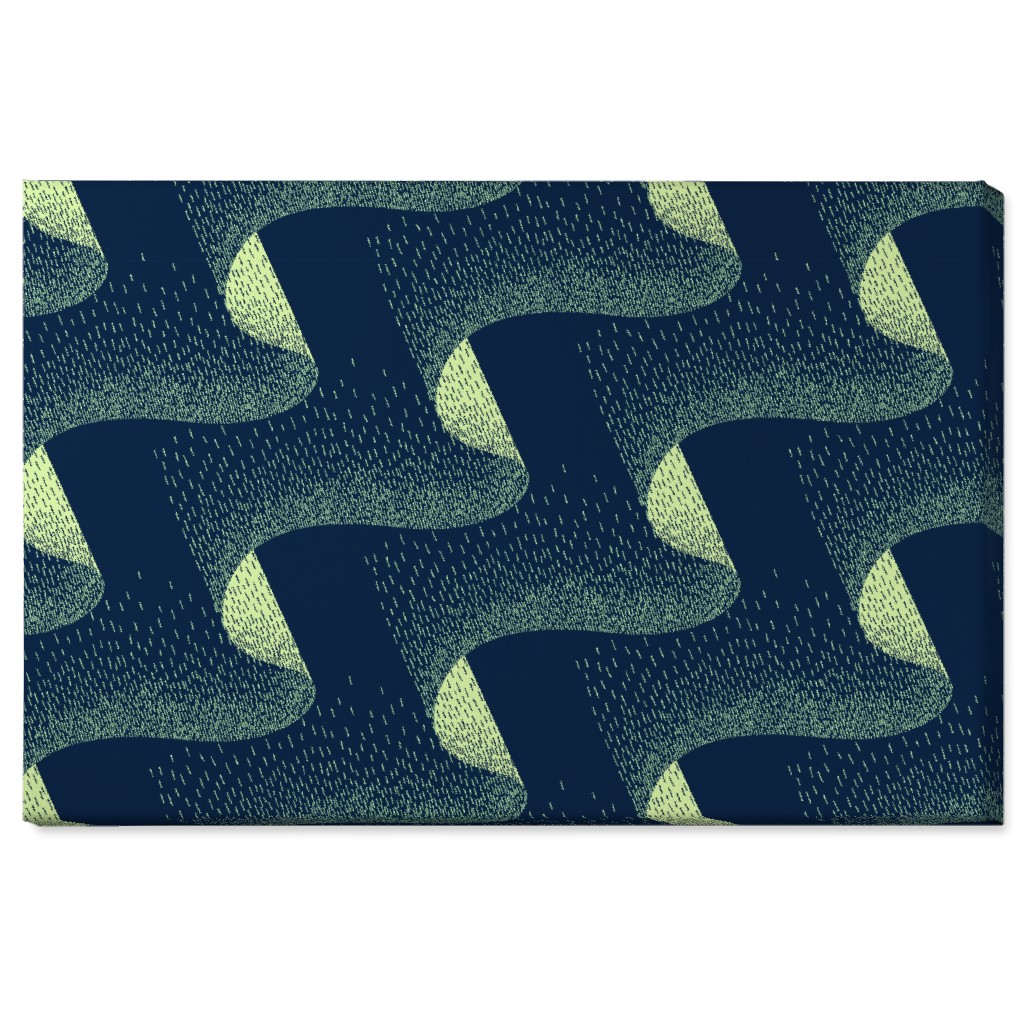 Aurora Wall Art, No Frame, Single piece, Canvas, 24x36, Blue, True Blue