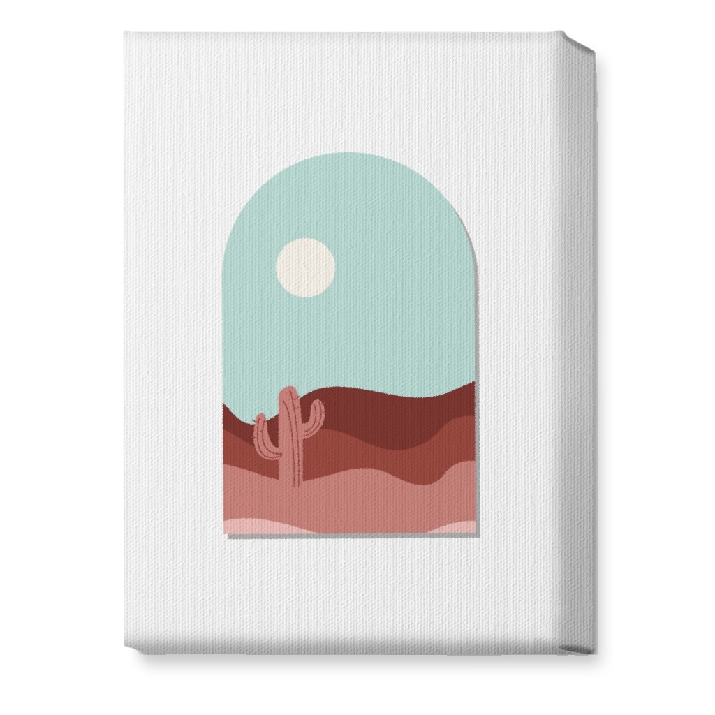 Abstract Landscapes in Windows Wall Art, No Frame, Single piece, Canvas, 10x14, Multicolor
