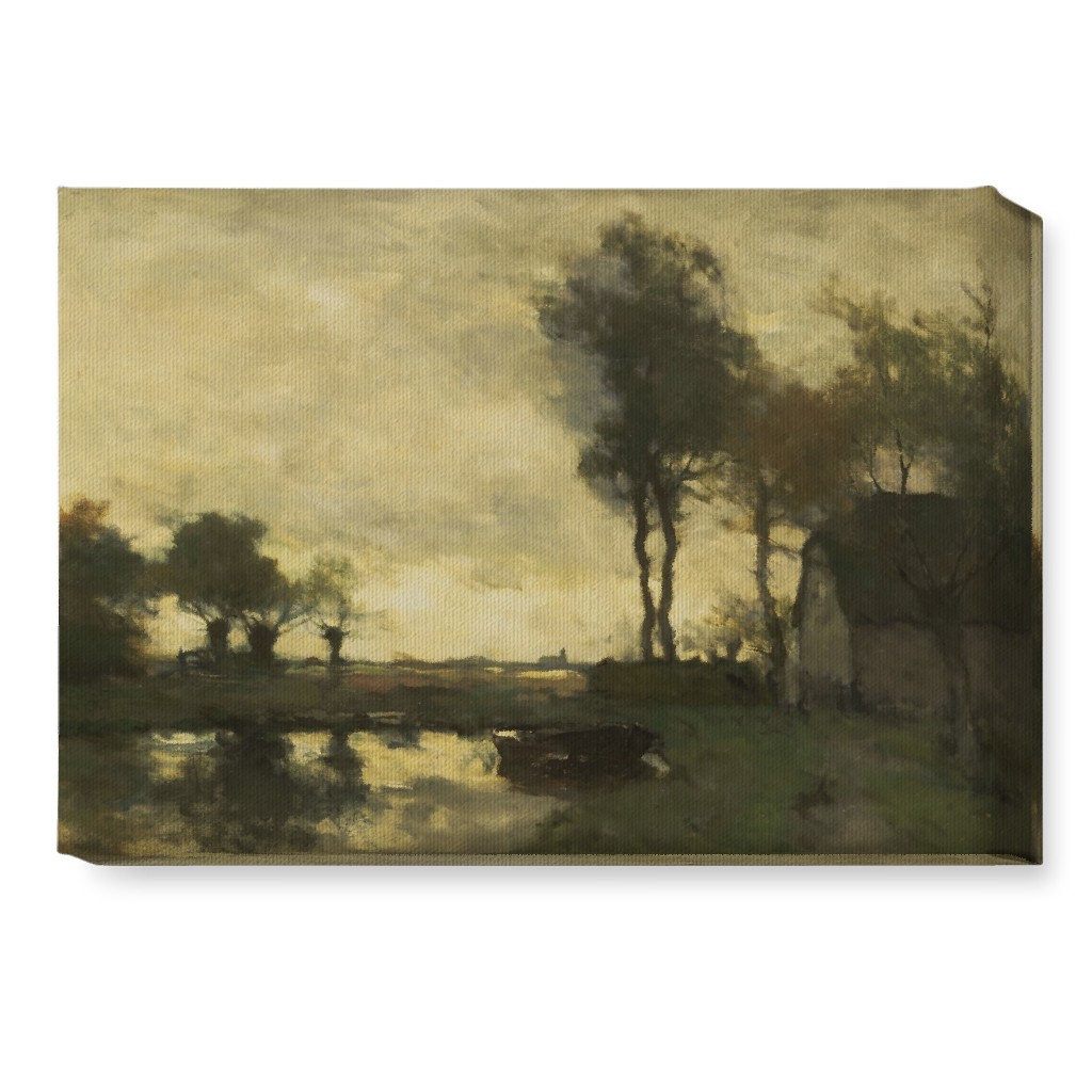 on Golden Pond Wall Art, No Frame, Single piece, Canvas, 10x14, Green, Classic Green