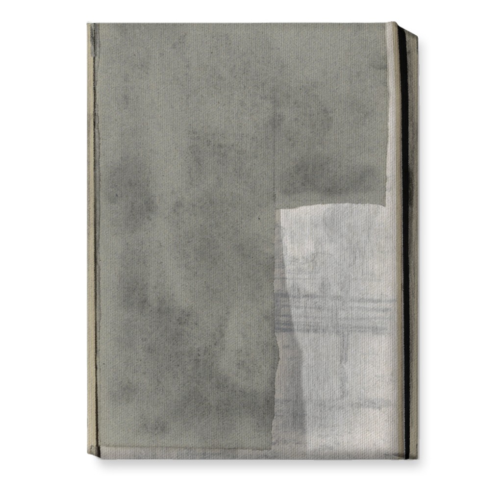 Right Graphite Diptych Wall Art, No Frame, Single piece, Canvas, 10x14, Gray, Gray