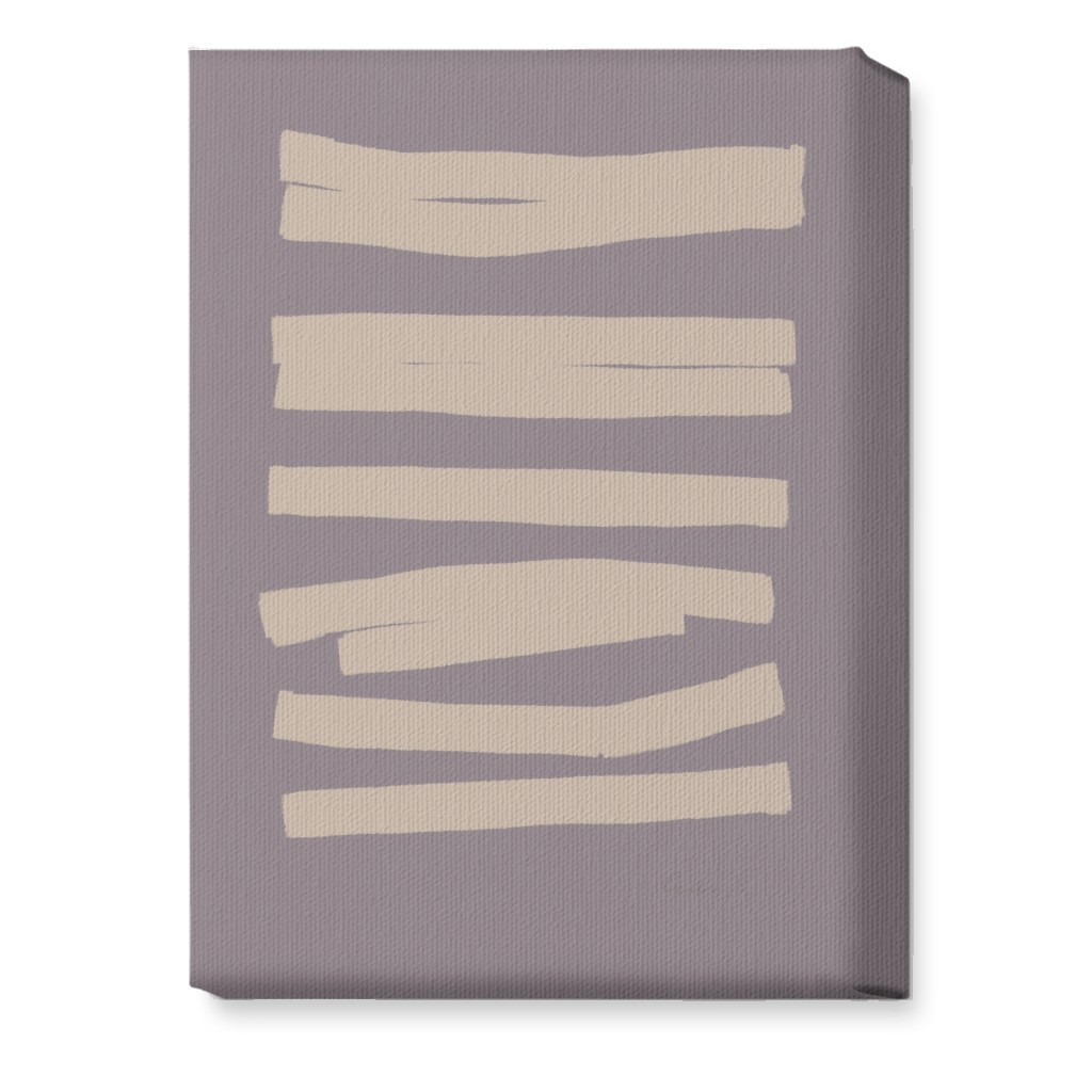 Abstract Bold Stripes I Wall Art, No Frame, Single piece, Canvas, 10x14, Purple, Clay