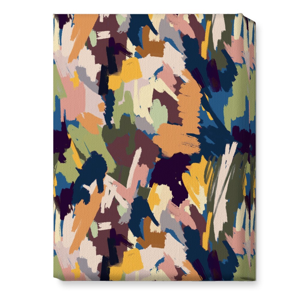 Abstract Scratches - Multi Wall Art, No Frame, Single piece, Canvas, 10x14, Multicolor