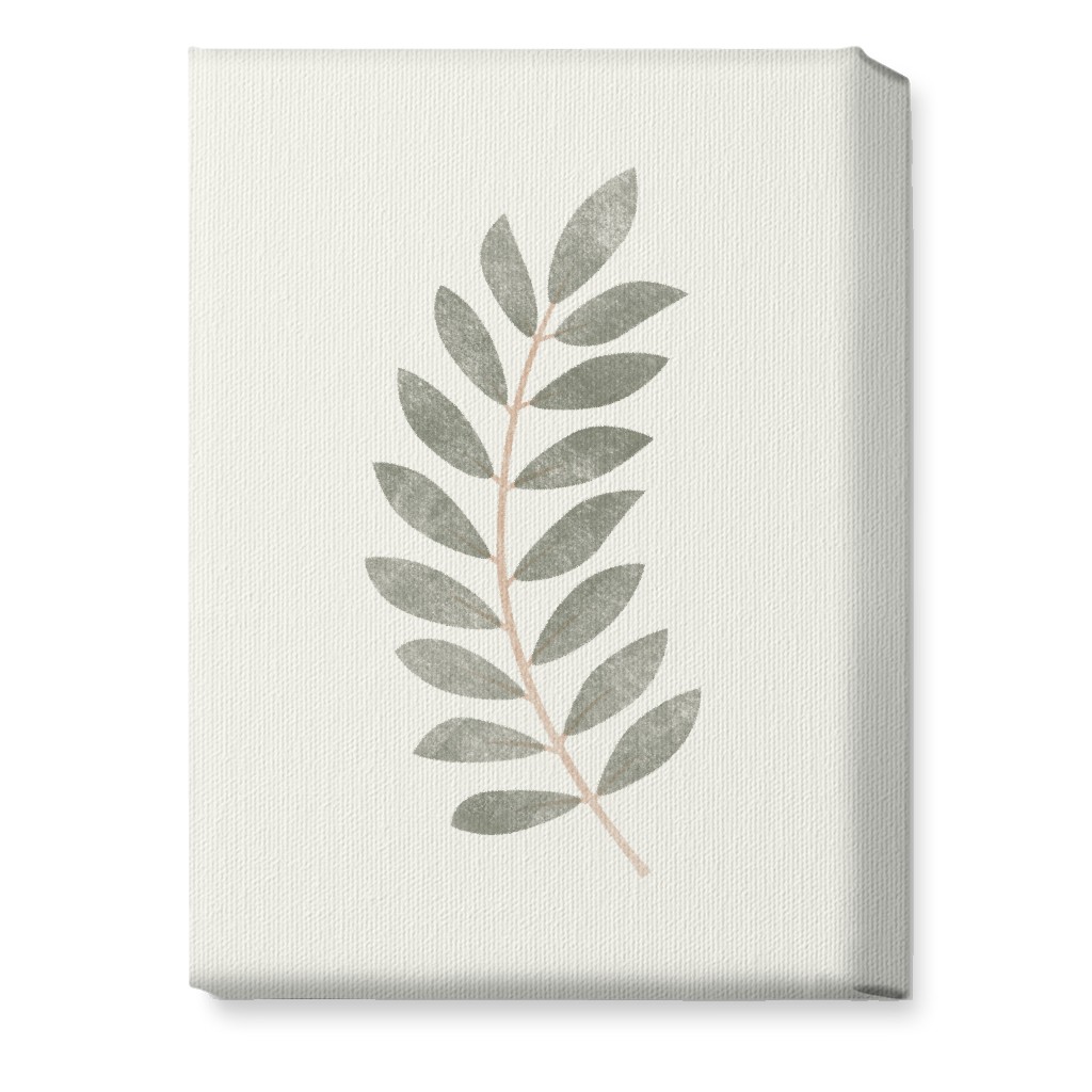 Botanical Leaf Ii Wall Art, No Frame, Single piece, Canvas, 10x14, Green