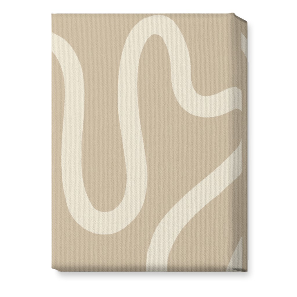 Tangled Brush Strokes Iii Wall Art, No Frame, Single piece, Canvas, 10x14, Beige, Wheat