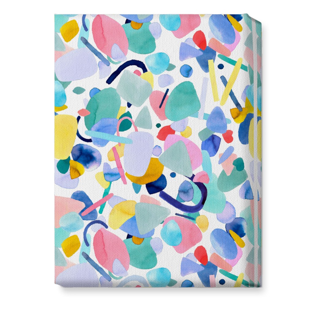 Abstract Geometric Shapes - Multi Wall Art, No Frame, Single piece, Canvas, 10x14, Multicolor