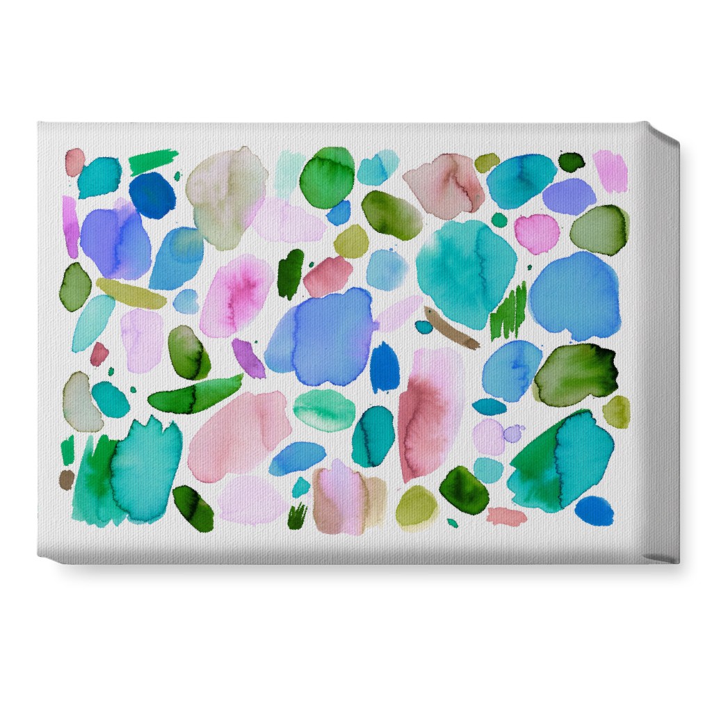Summer Joy Watercolor Abstract Wall Art, No Frame, Single piece, Canvas, 10x14, Multicolor, Tidal Wave