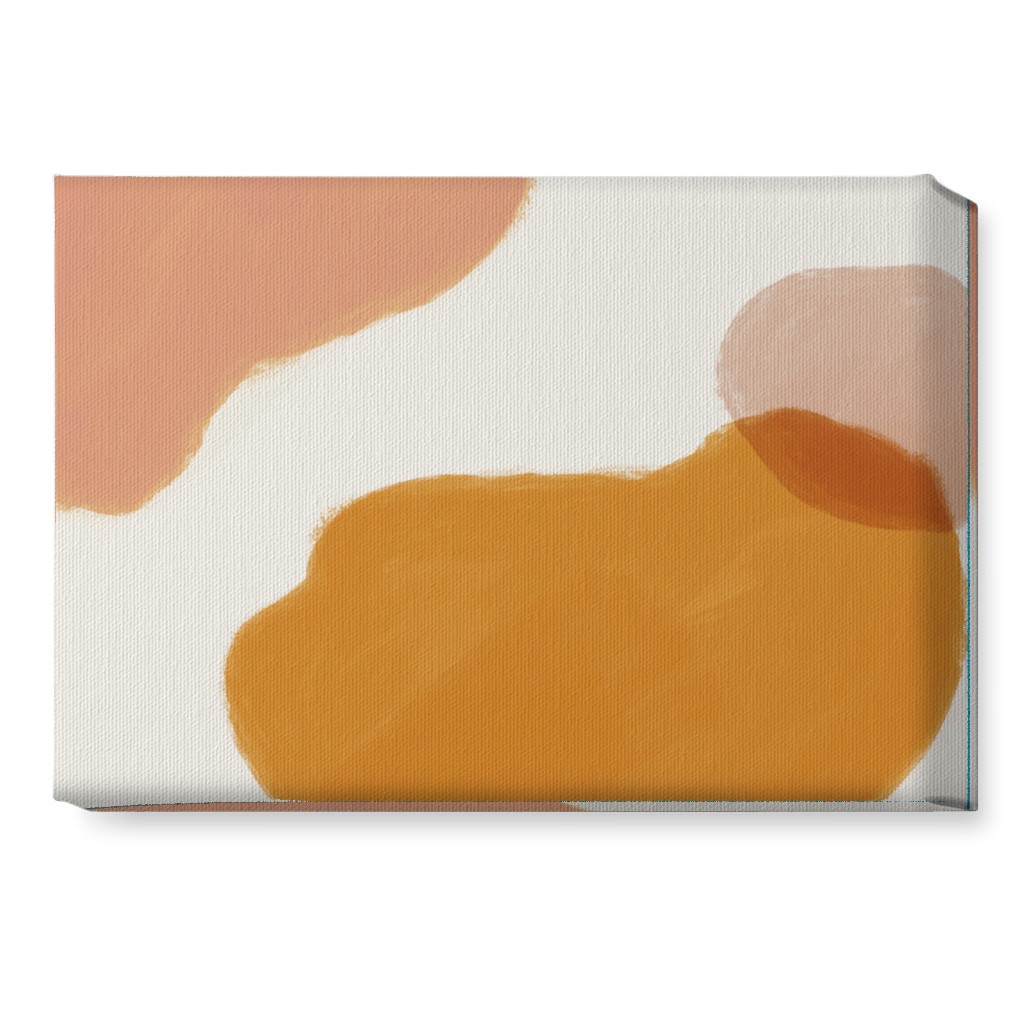 Abstract Shapes - Neutral Wall Art, No Frame, Single piece, Canvas, 10x14, Orange