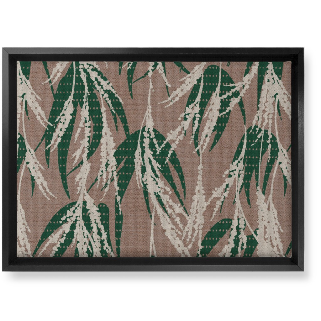 Vintage Palm Wall Art, Black, Single piece, Canvas, 10x14, Beige, Warm Gray