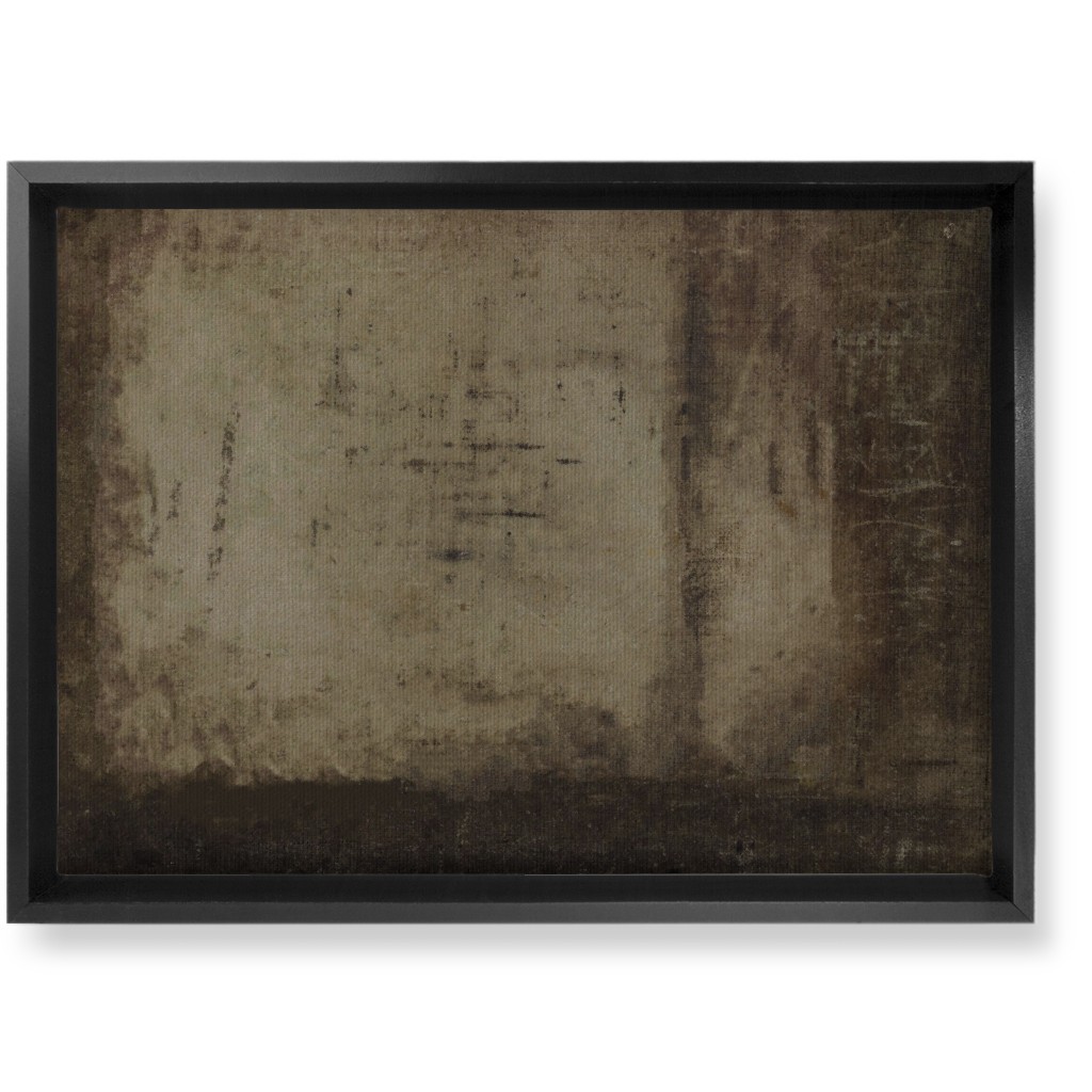 Mood At Dusk - Dark Wall Art, Black, Single piece, Canvas, 10x14, Brown