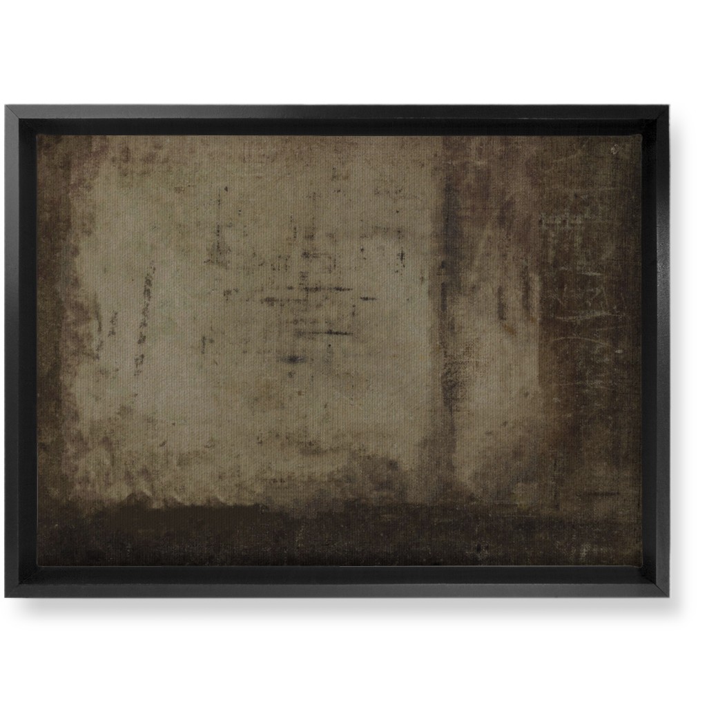 Mood At Dusk - Dark Wall Art, Black, Single piece, Canvas, 10x14, Brown, Brown